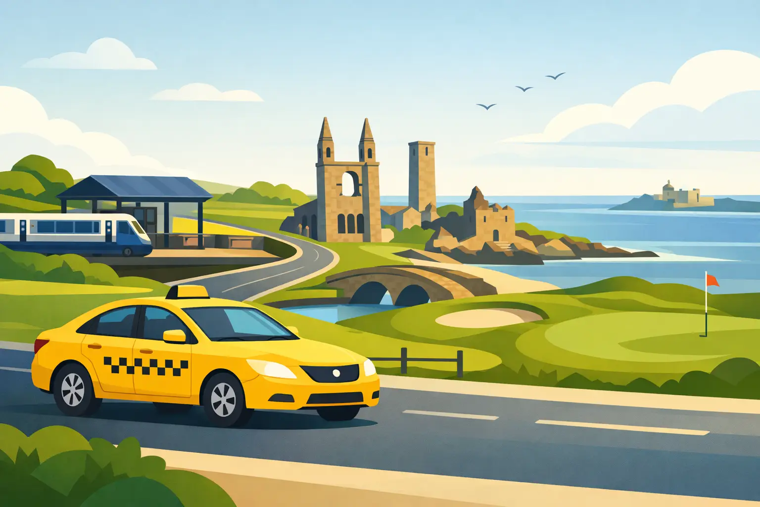 Taxi Travel from Leuchars to St Andrews Cost