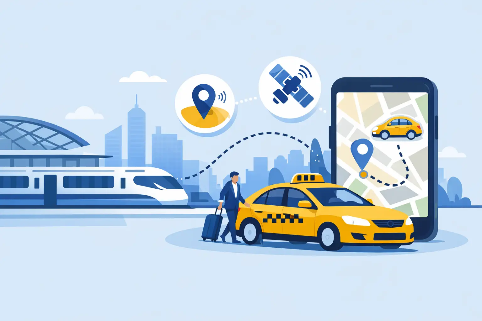 Train Station Taxi With Tracking Explained