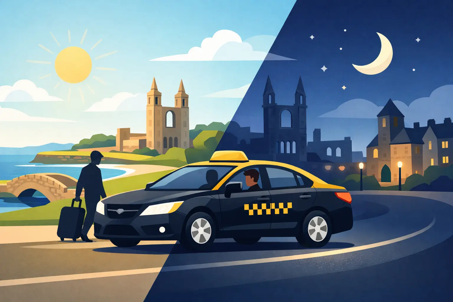 St Andrews Taxi for Reliable Travel - Day or Night