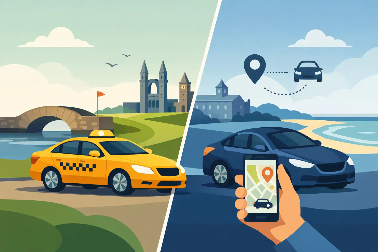 Taxi vs Rideshare Reliability in St Andrews