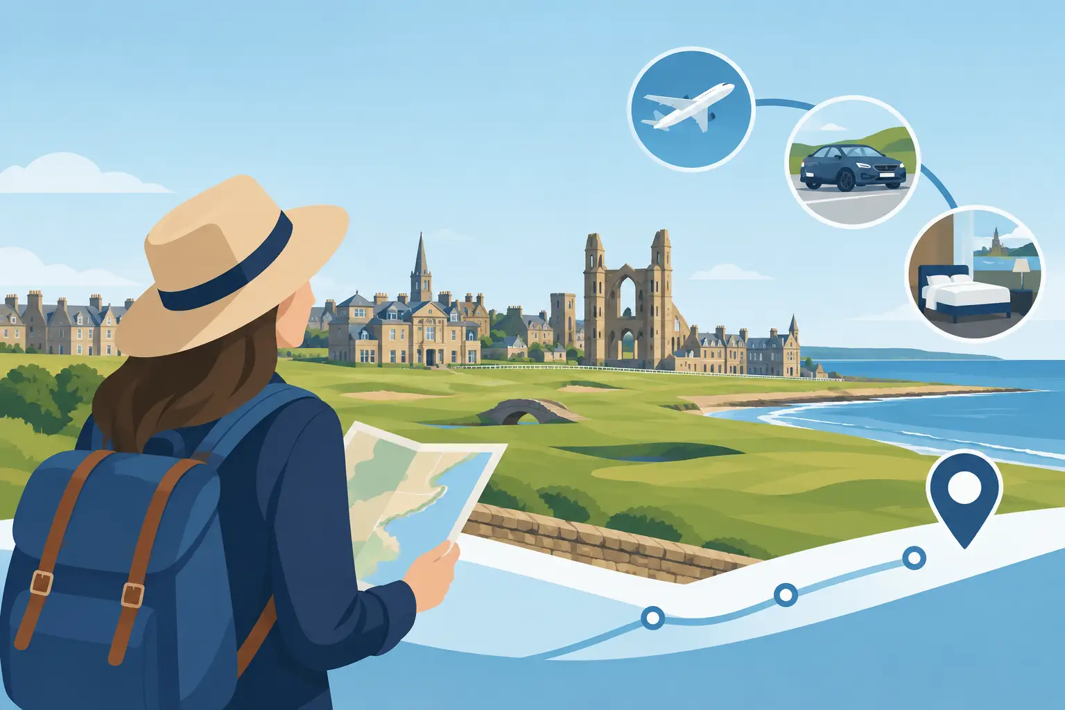 Fixed Price Journey Guide for St Andrews Travel