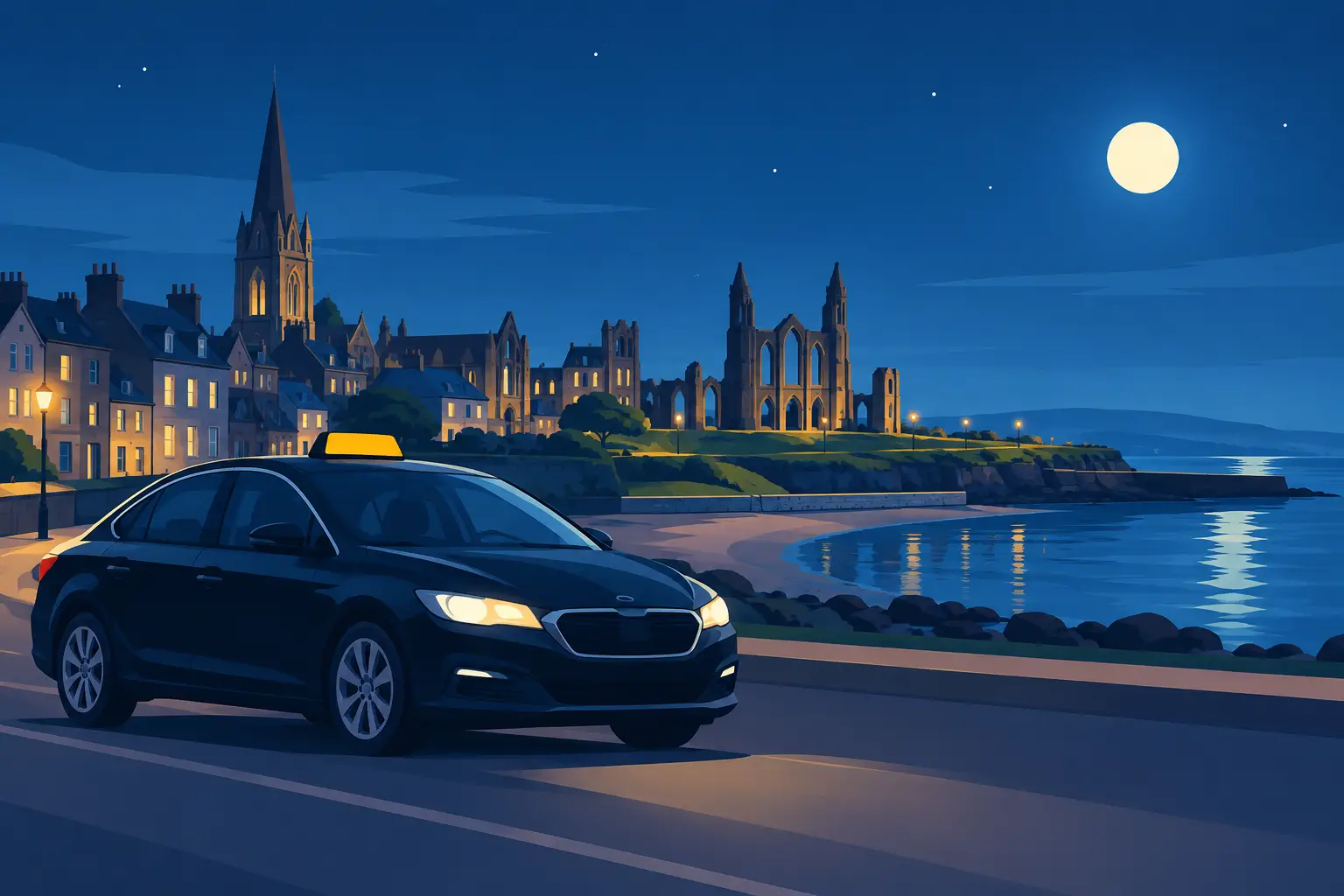 Overnight Taxi Availability in St Andrews